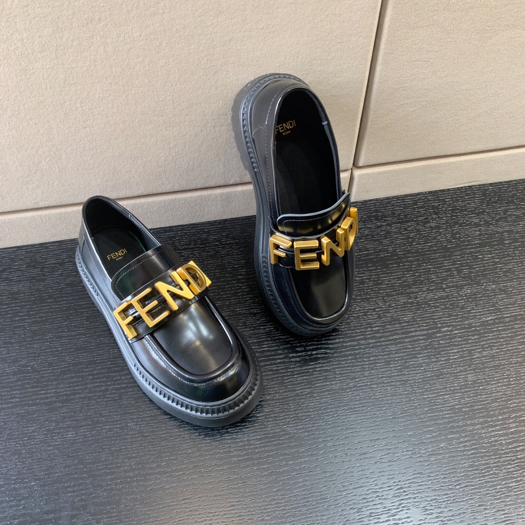 F**di F**digraphy loafers black 8d838369ff0qa1