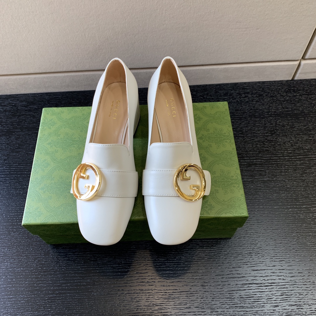 G*u*i gg loafers white 741407