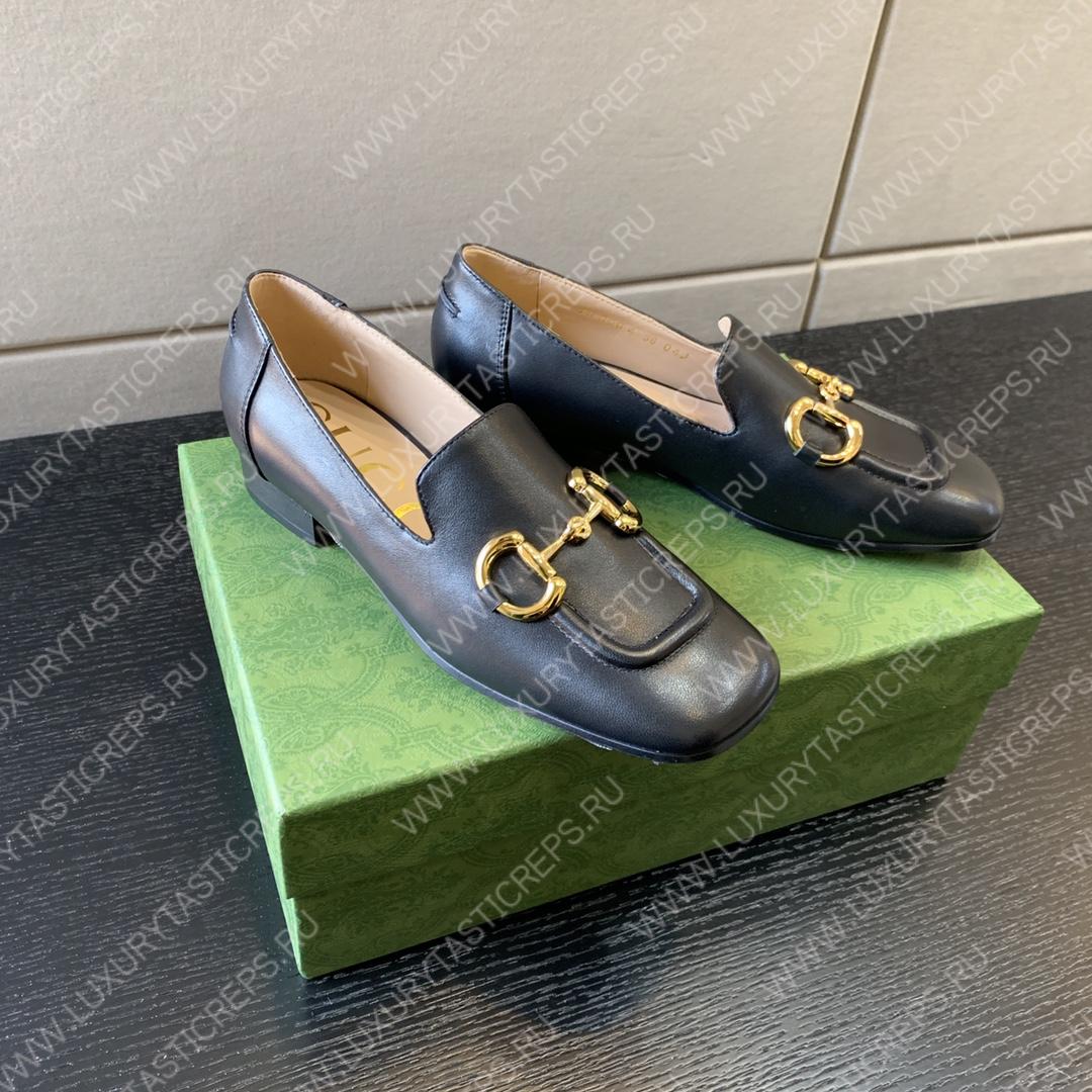 G*u*i horsebit loafer black ‎414998
