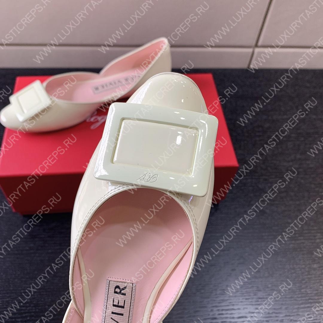 ROGER VIVIER BUCKLE BALLERINAS OFF-WHITE RVW6683