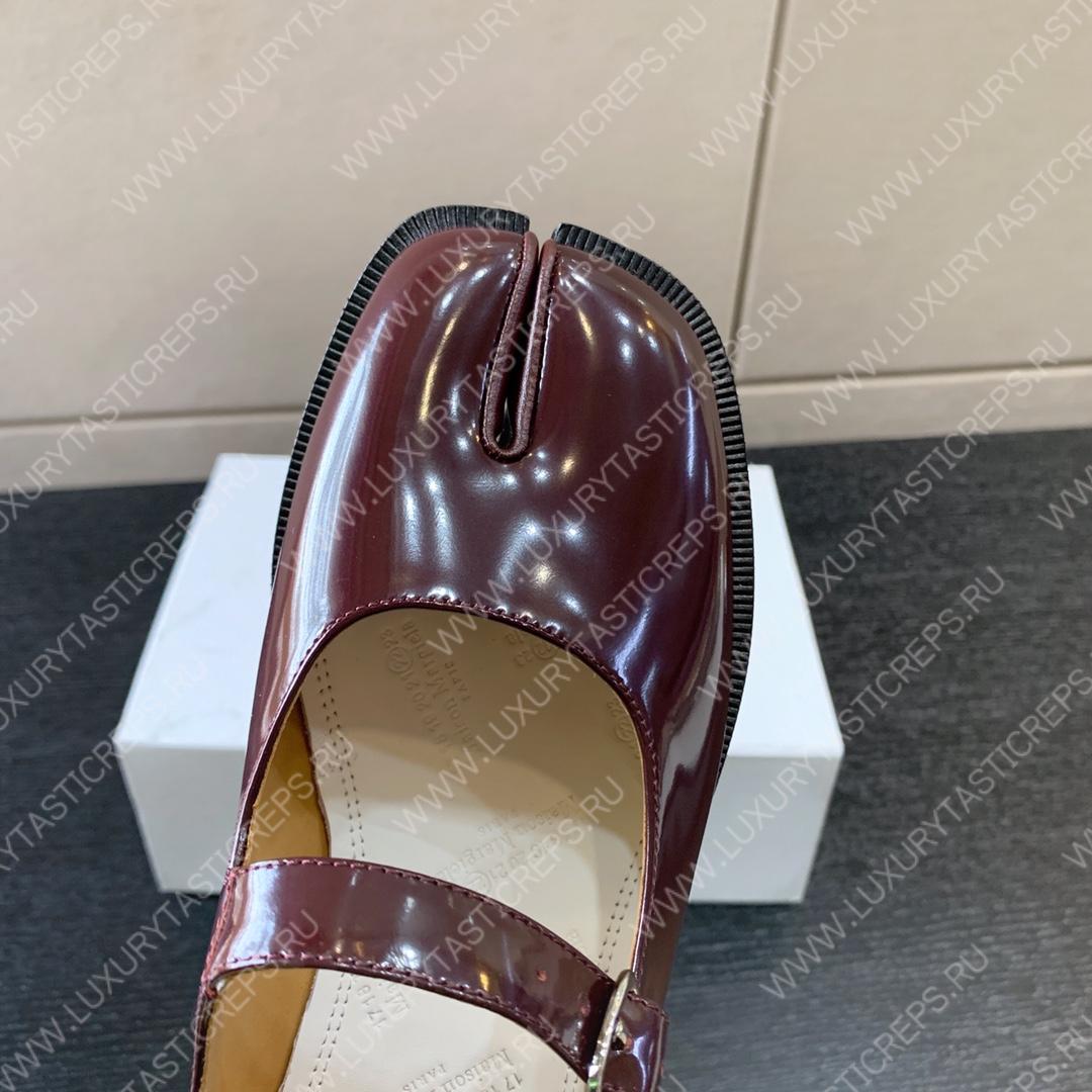 ma*s*n Ma*i*la tabi mary-janes dark maroon s39wl0119p3292t8013