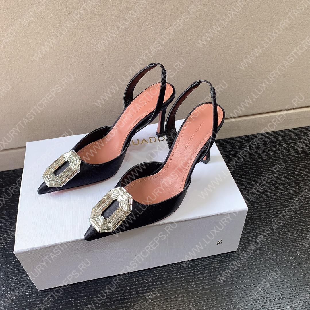 AMINA MUADDI CAMELIA SLING 105 BLACK AM9004