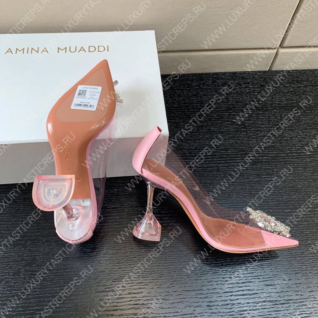 AMINA MUADDI BEGUM GLASS PUMP PINK AM8002