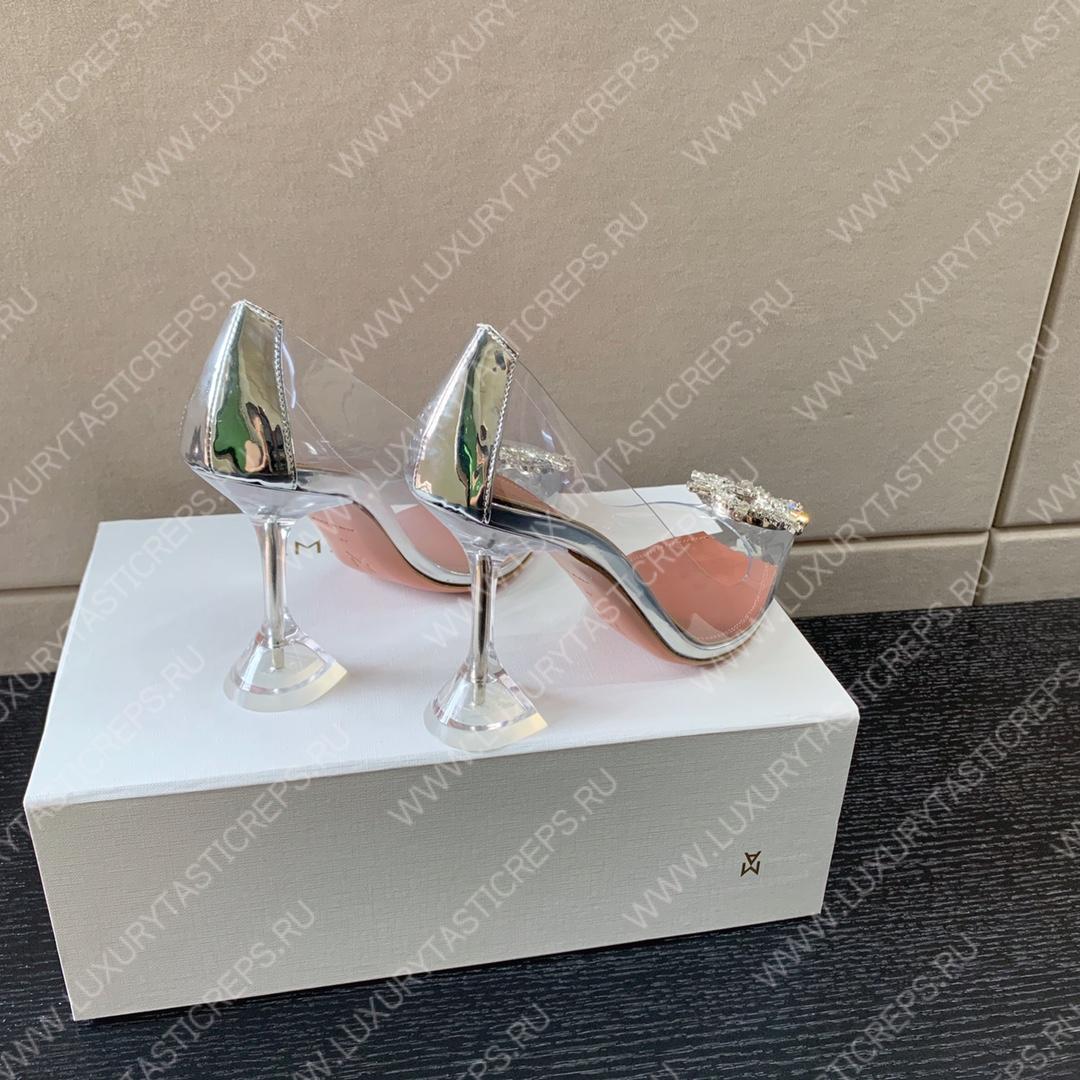 AMINA MUADDI BEGUM GLASS PUMP SILVER AM8002