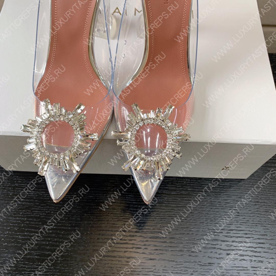 AMINA MUADDI BEGUM GLASS PUMP SILVER AM8002