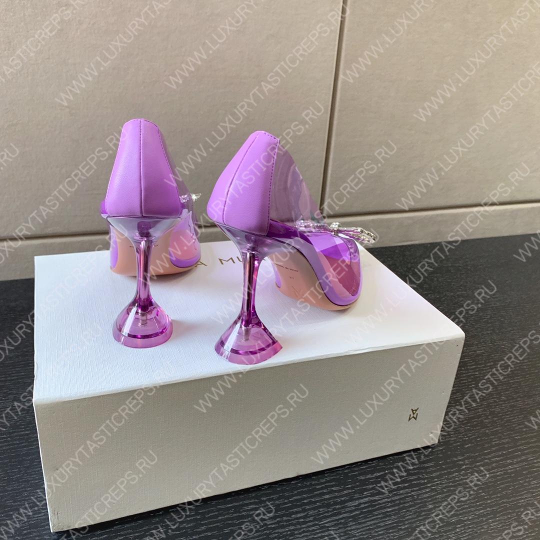 AMINA MUADDI ROSIE GLASS PUMP PURPLE AM8003