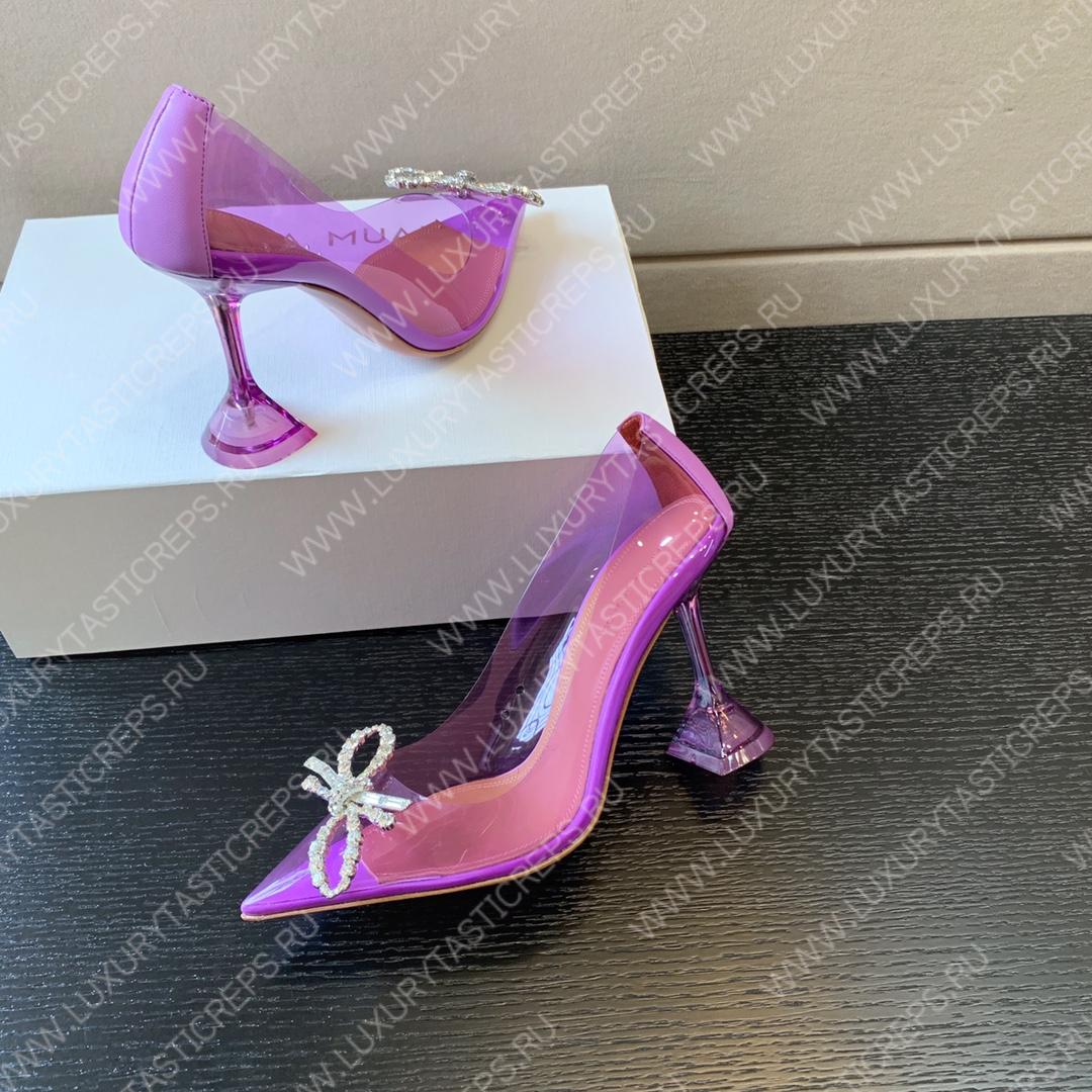 AMINA MUADDI ROSIE GLASS PUMP PURPLE AM8003
