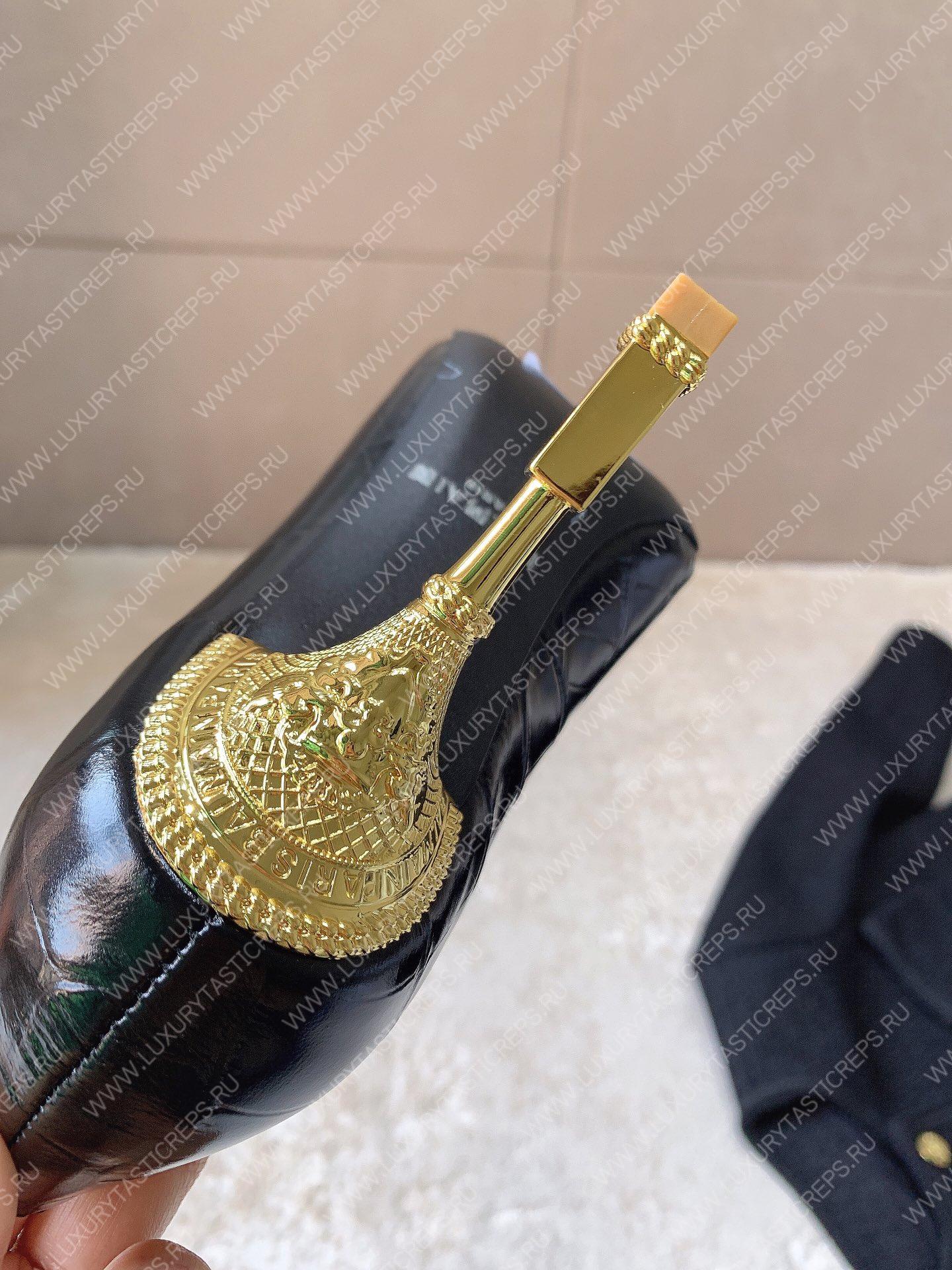 BALMAIN MONETA CROC PUMPS BLACK YN1UA762LDPN