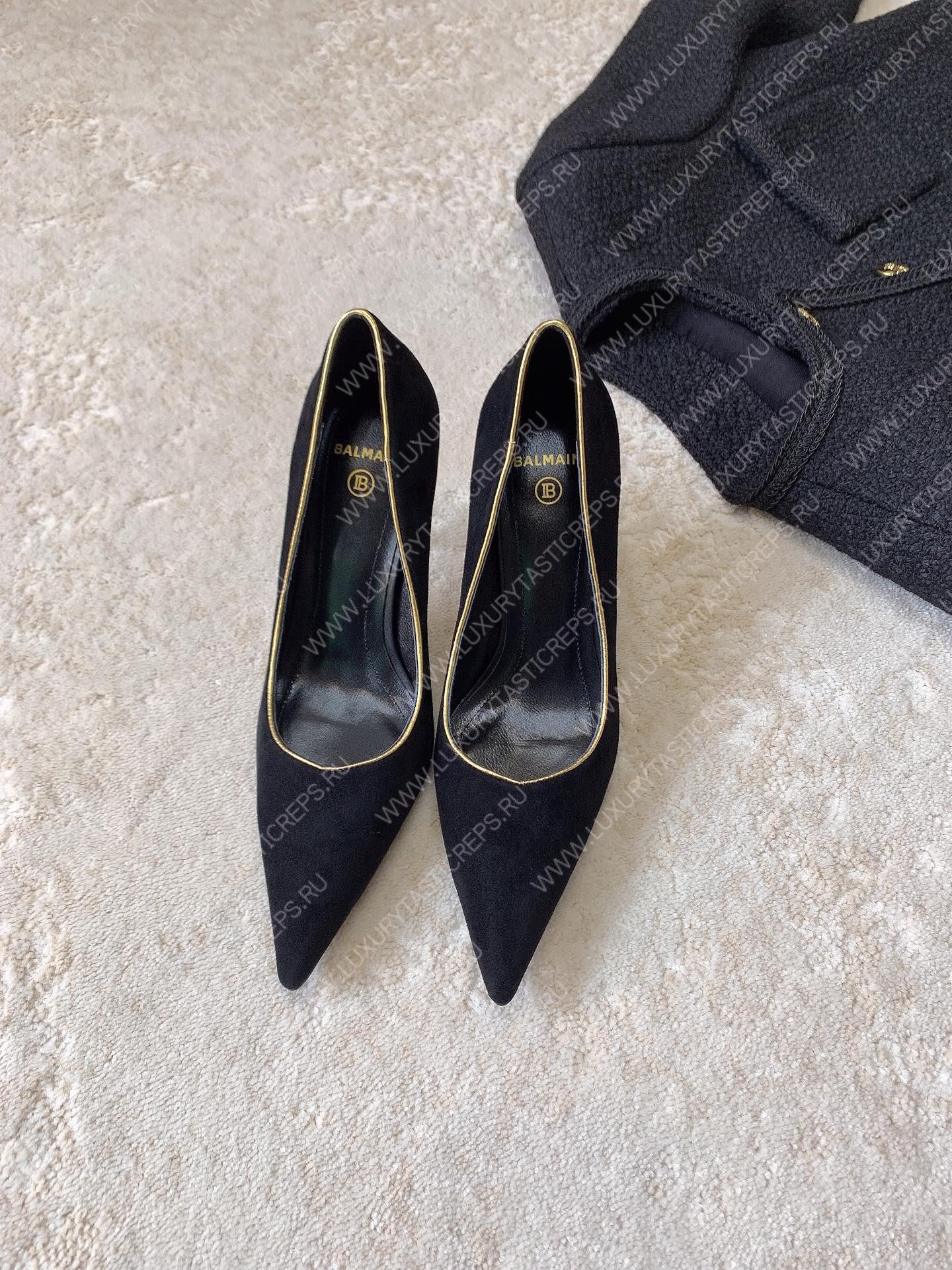 BALMAIN MONETA PUMPS BLACK YN1UA762LDPN