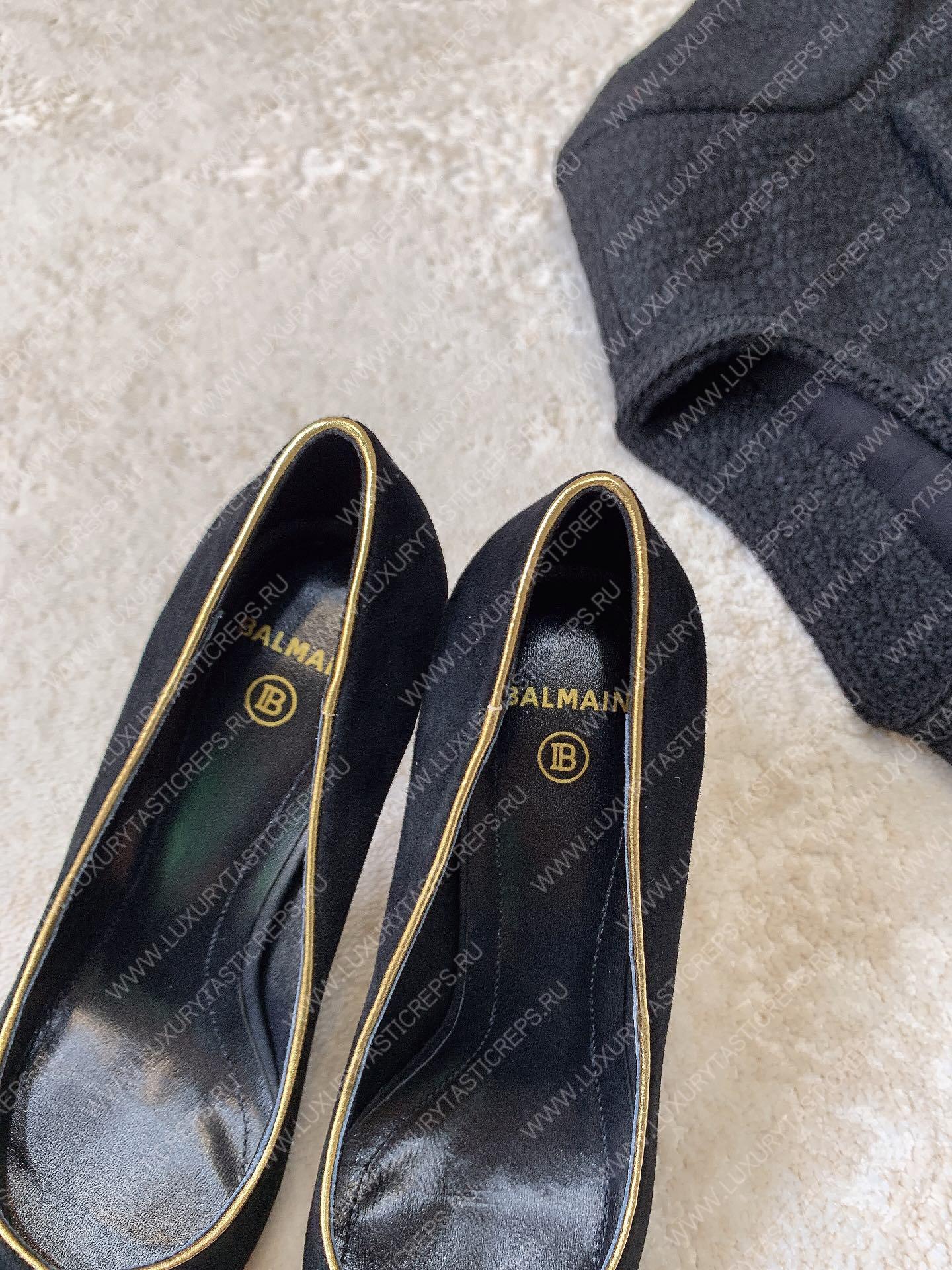 BALMAIN MONETA PUMPS BLACK YN1UA762LDPN
