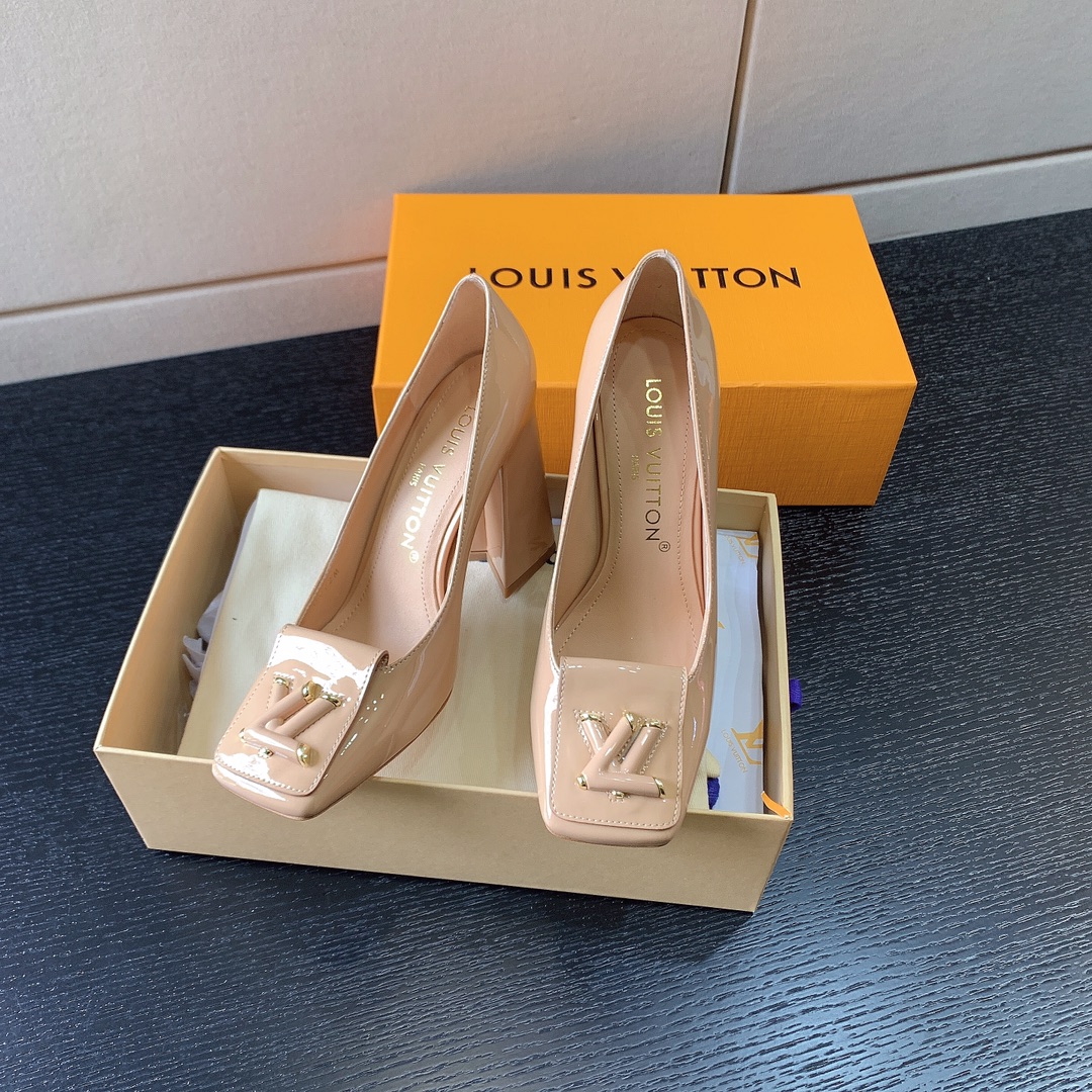 L**is vitton shake pumps leather biege 1ab2kc