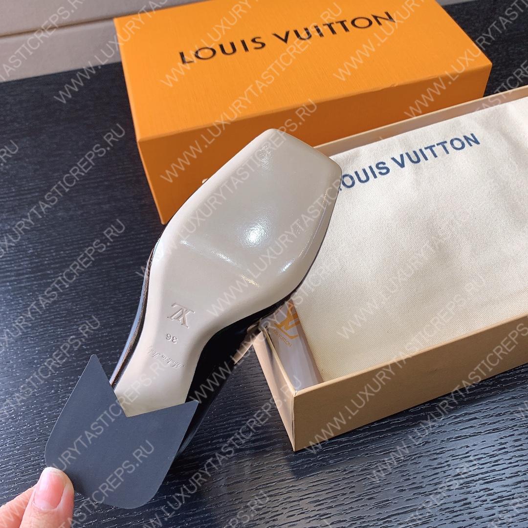 L**is vitton shake pumps leather black 1ab2kc