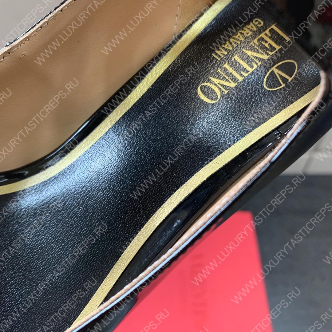 VALENTINO TAN-GO PATENT PUMP BLACK 2W2S0FW5VNEI16