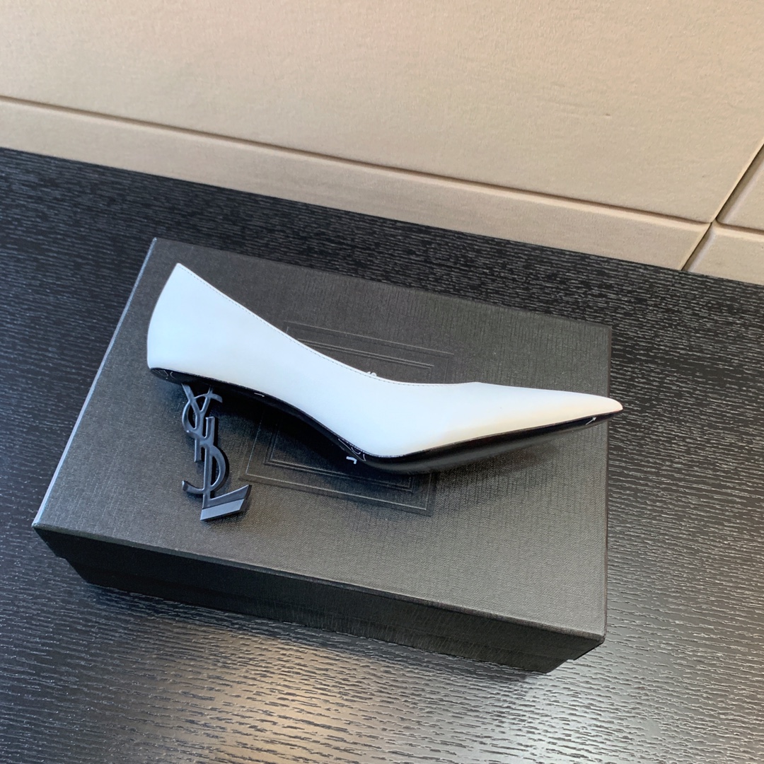 YVES SAINT LAURENT OPYUM PUMPS WHITE 4841600NPKK1000
