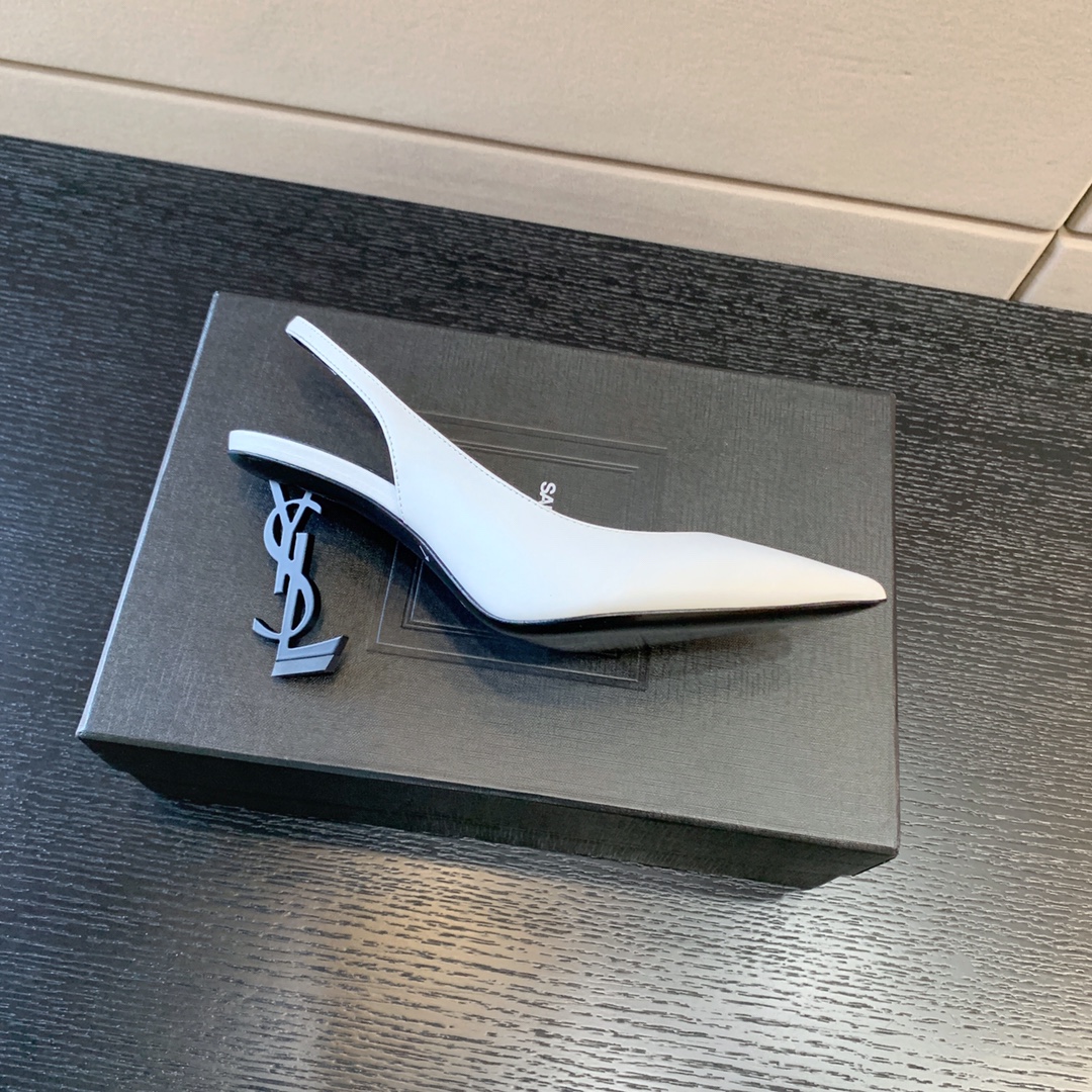 YVES SAINT LAURENT OPYUM PUMPS WHITE 4841600NPKK