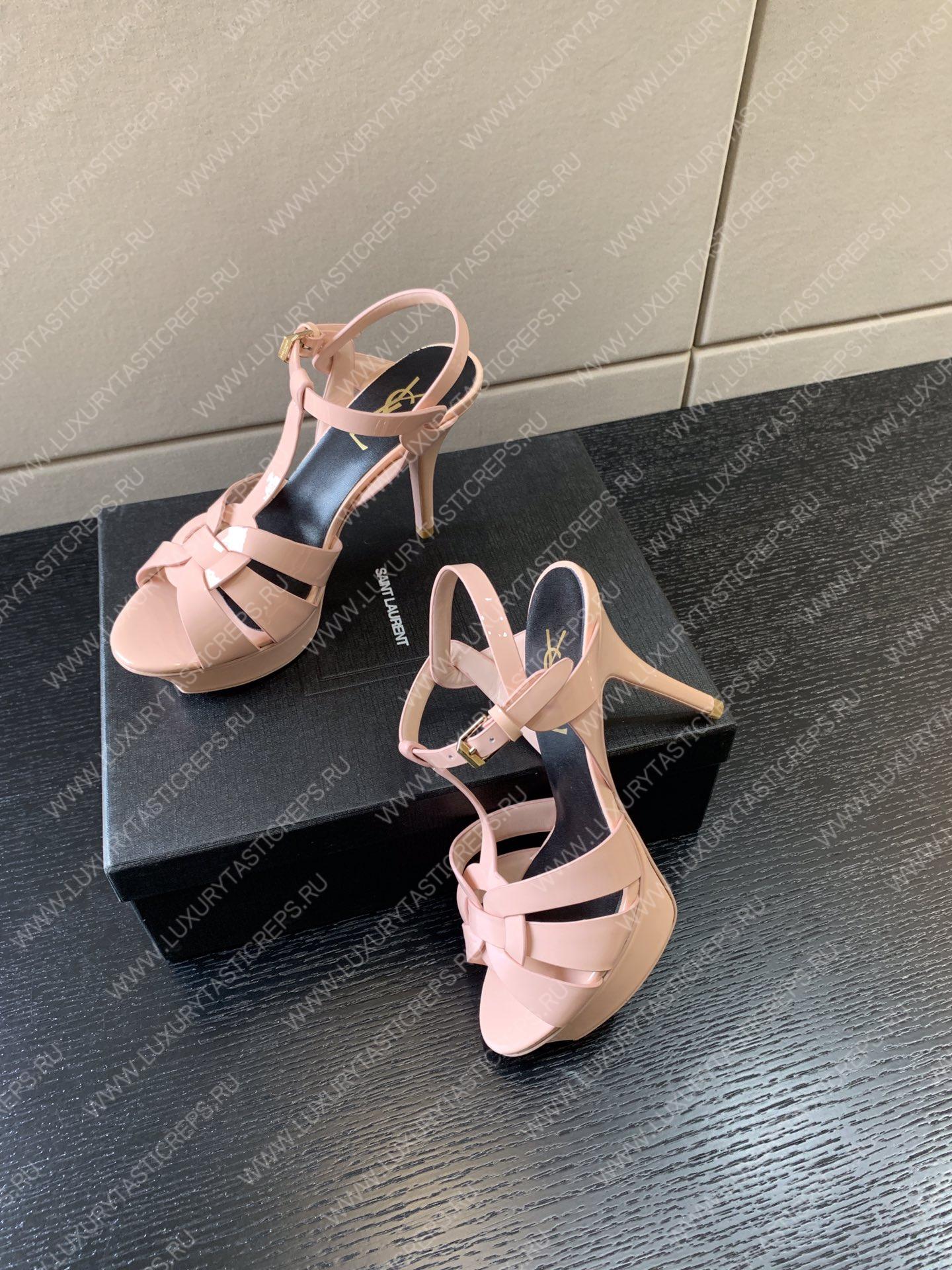 YVES SAINT LAURENT TRUBUTE PLATFORM SANDAL PINK 315487AA