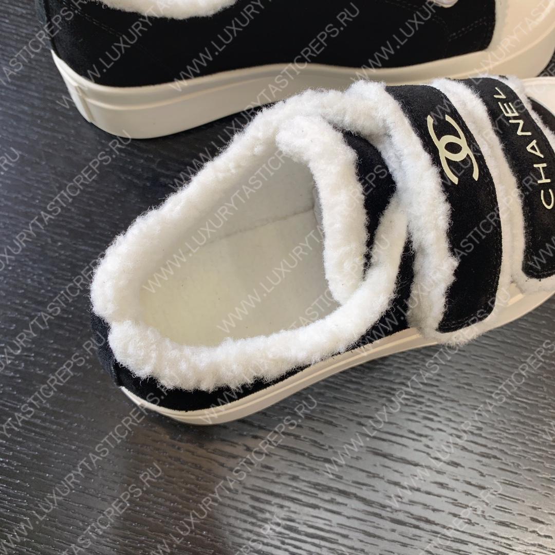 Ch*el sneakers black and white g39978