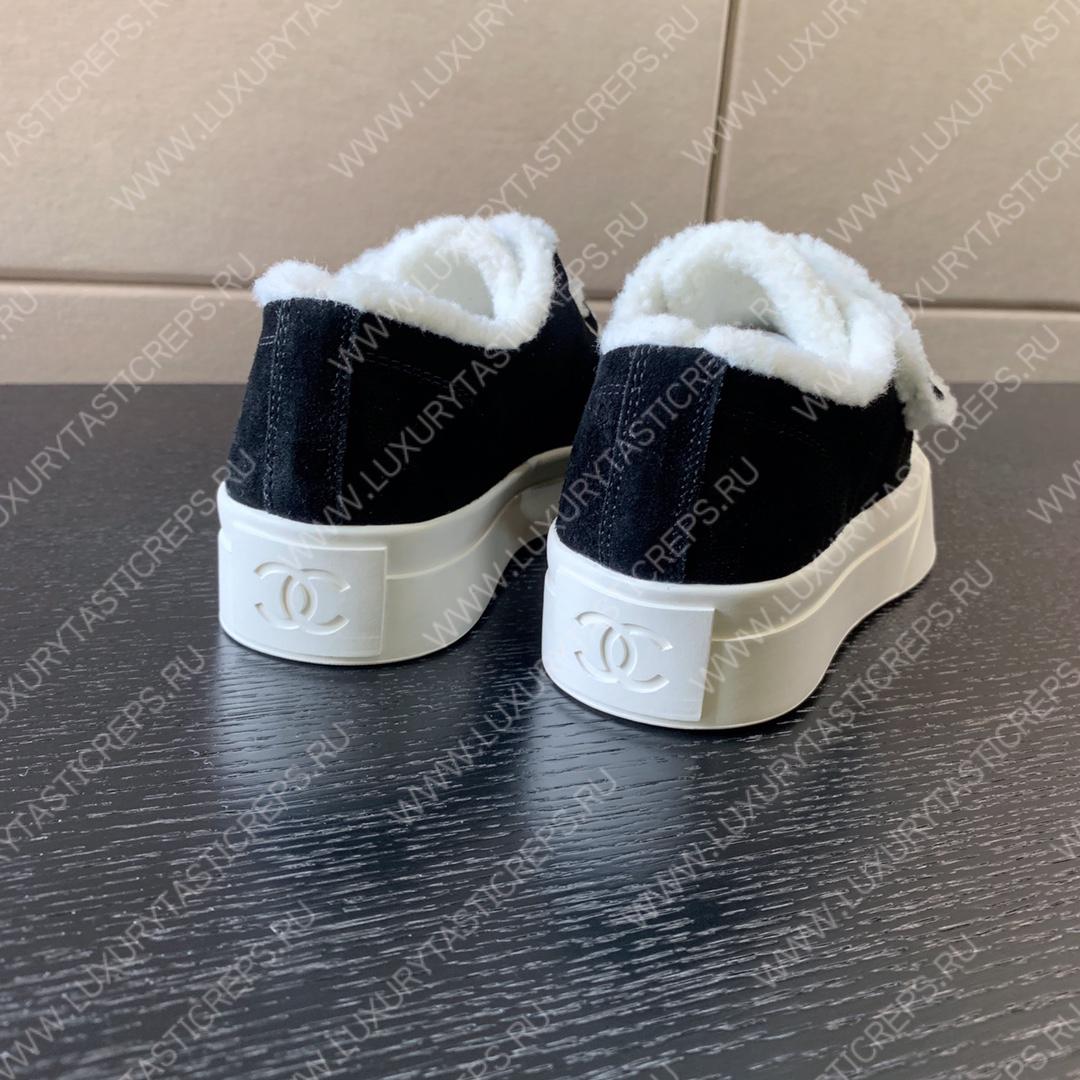 Ch*el sneakers black and white g39978