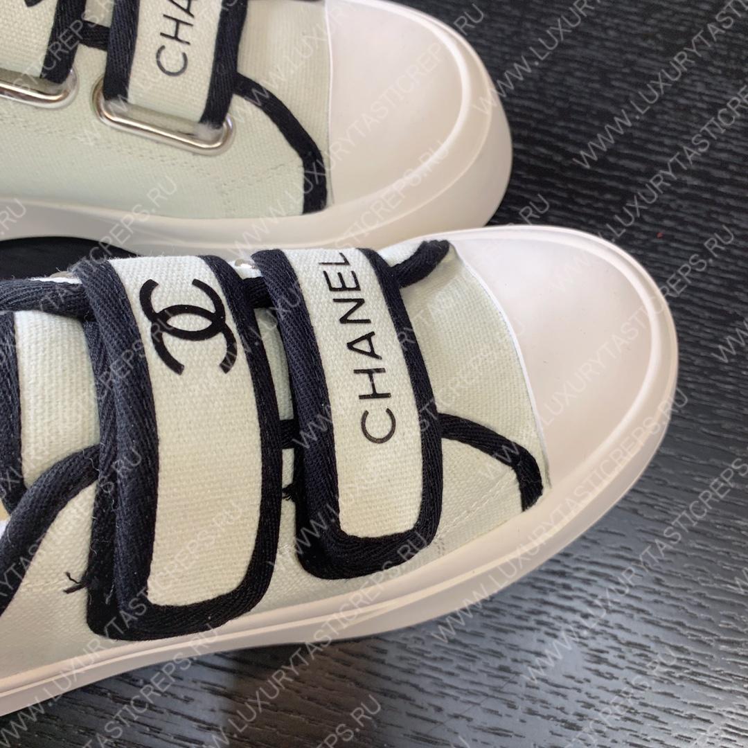 Ch*el sneakers black and white g39978