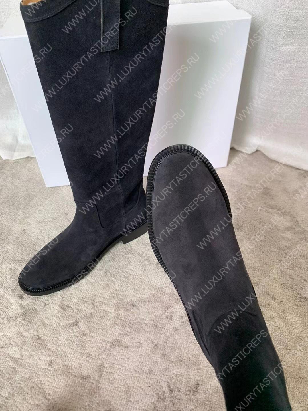 ISABEL MARANT SUEDE LEATHER BOOTS BLACK BT0011FA