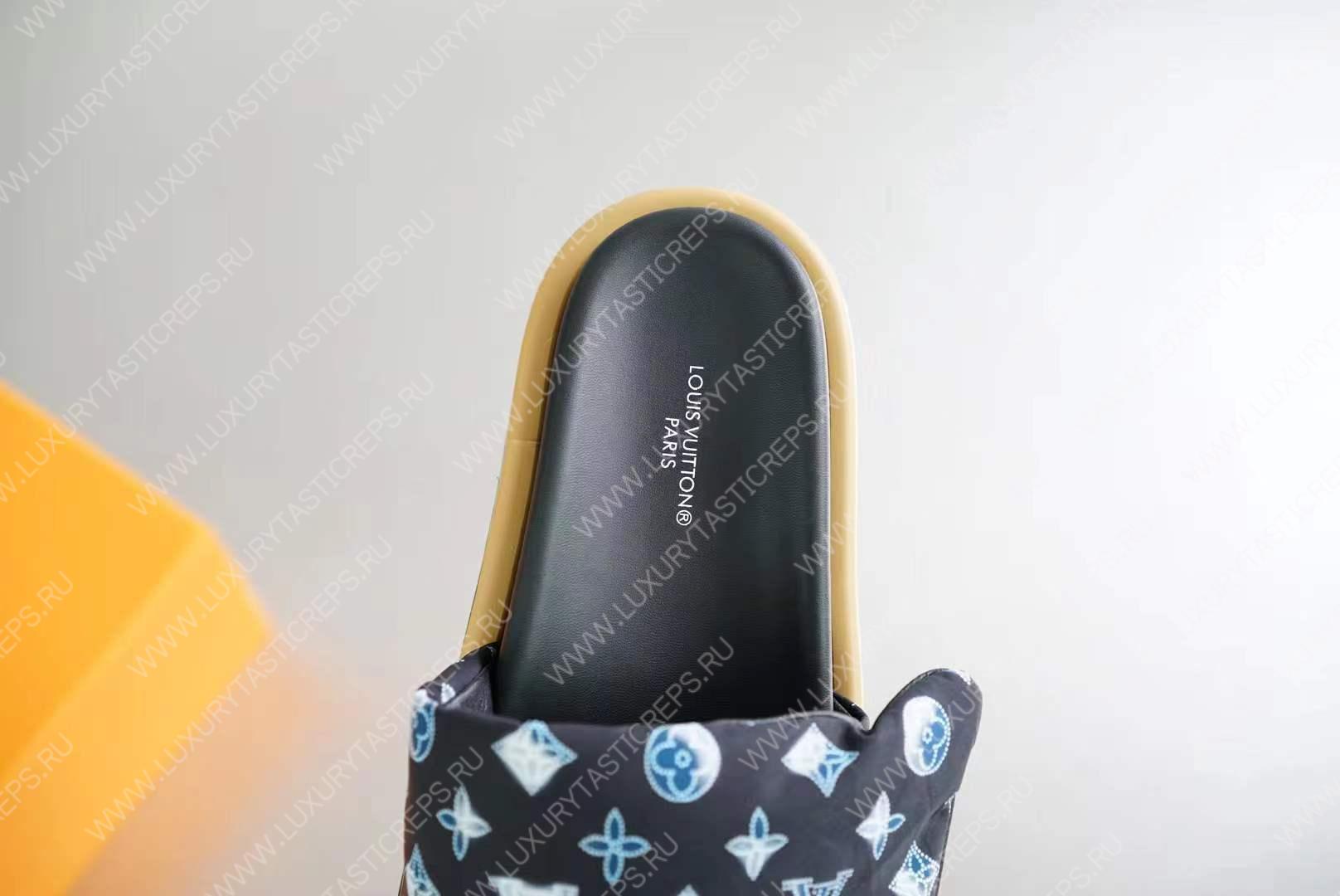 l**is V*t*n pool pillow flat comfort mule black/multicolor 1aabkl