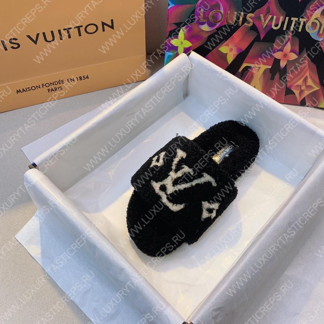 L**is vitton paseo flat comfort mule noir 1a8zin