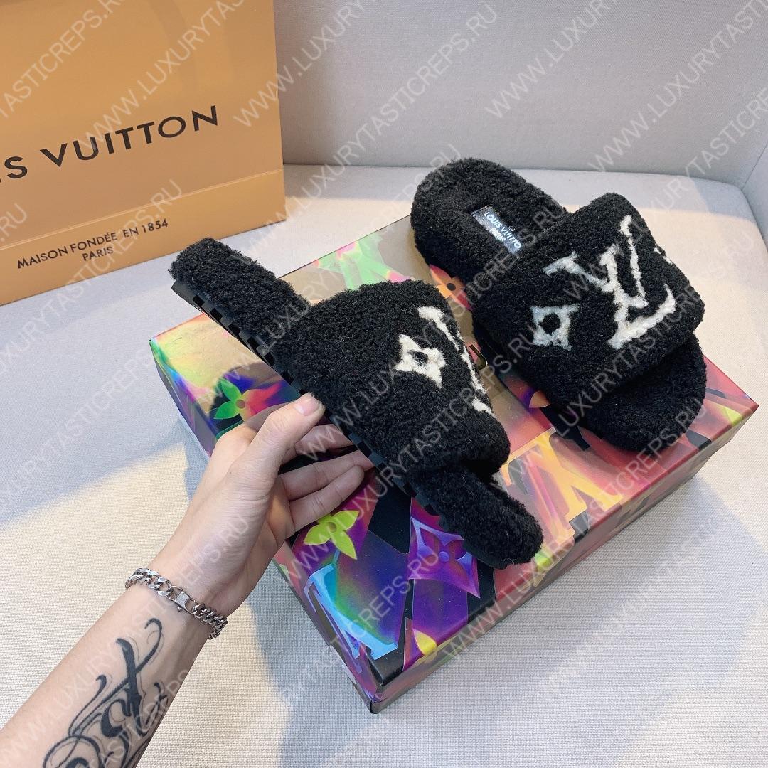 L**is vitton paseo flat comfort mule noir 1a8zin