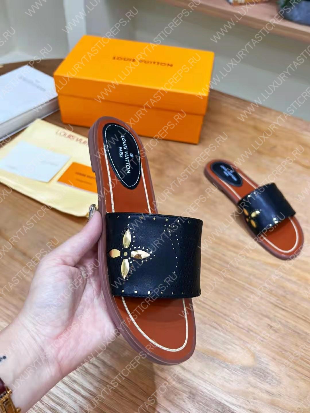 l**is V*t*n flat mule black 1aadiw