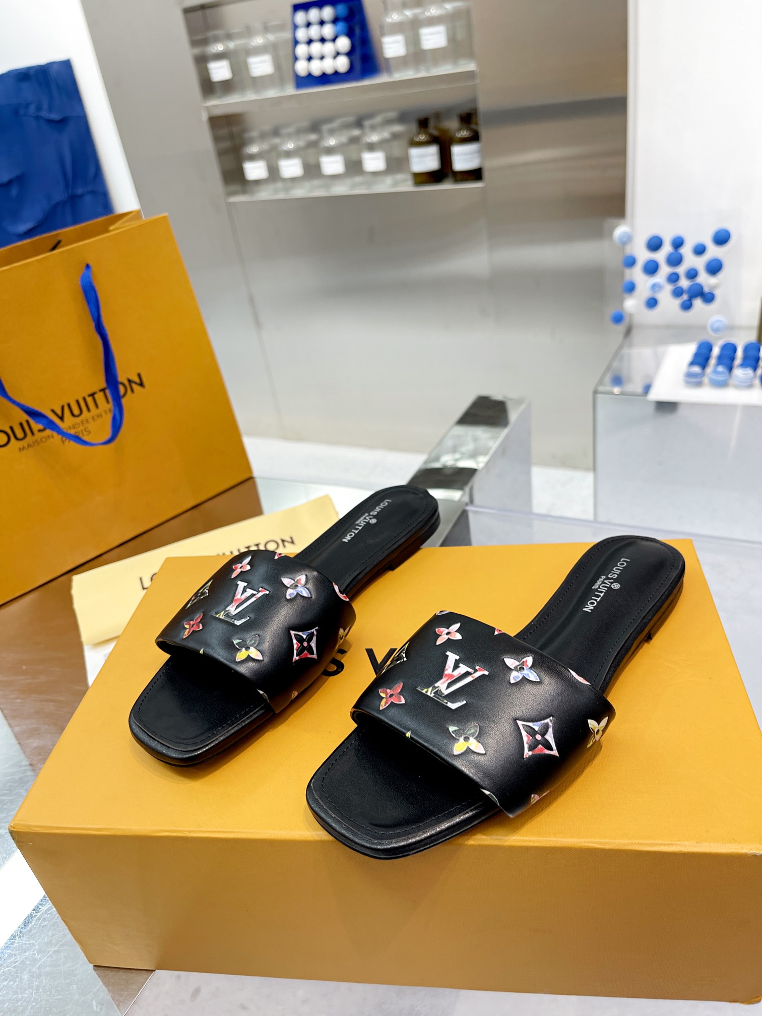 l**is V*t*n revival flat mules black 1aaor5