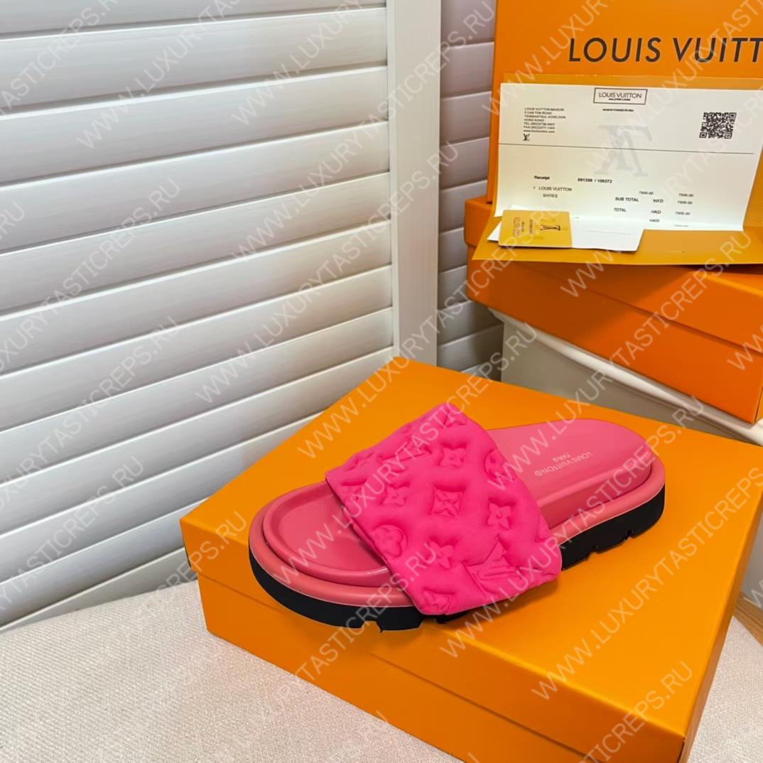 l**is V*t*n pool pillow flat comfort mule pink 1aabku