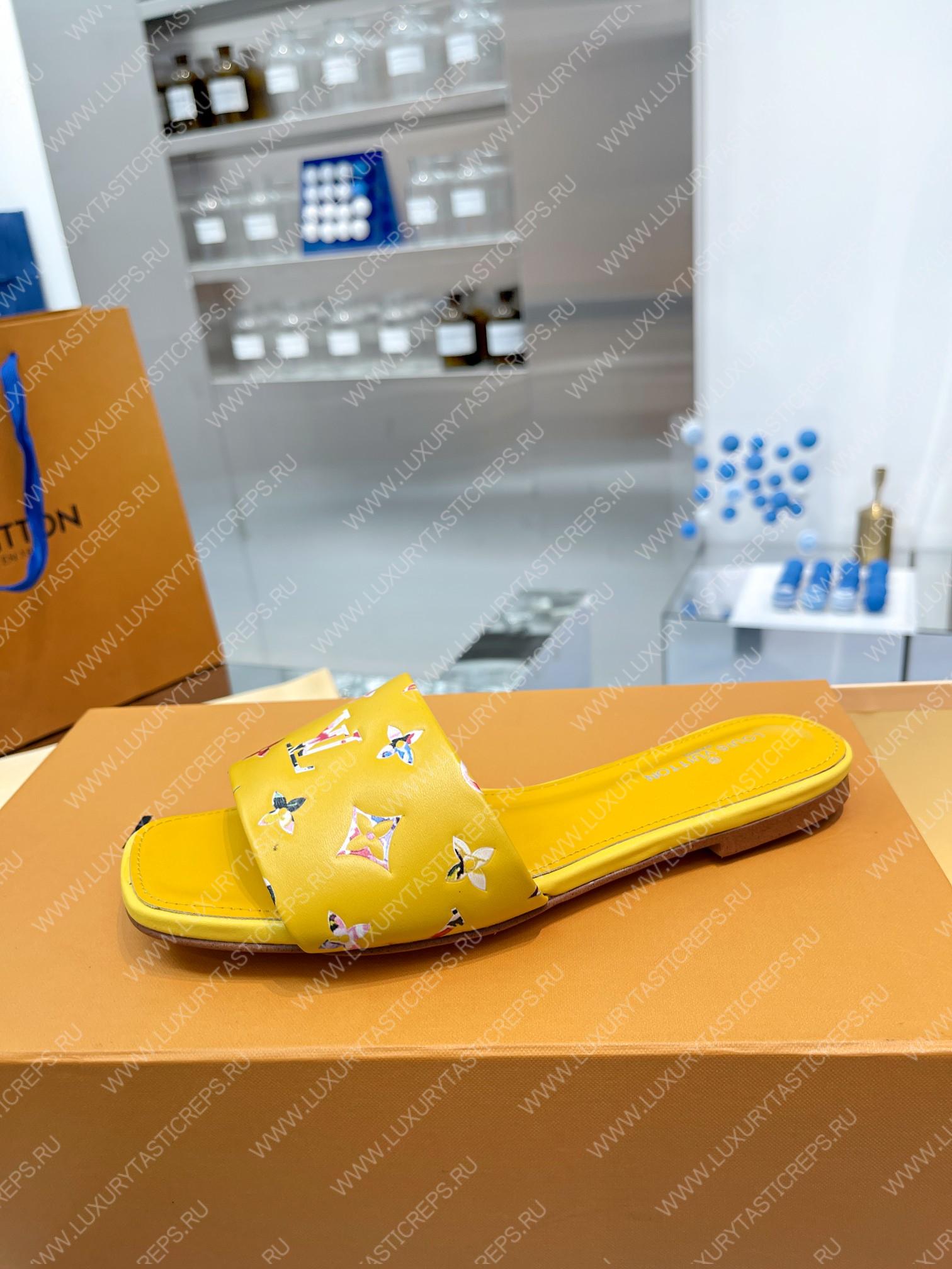 l**is V*t*n revival flat mules yellow 1aaor5