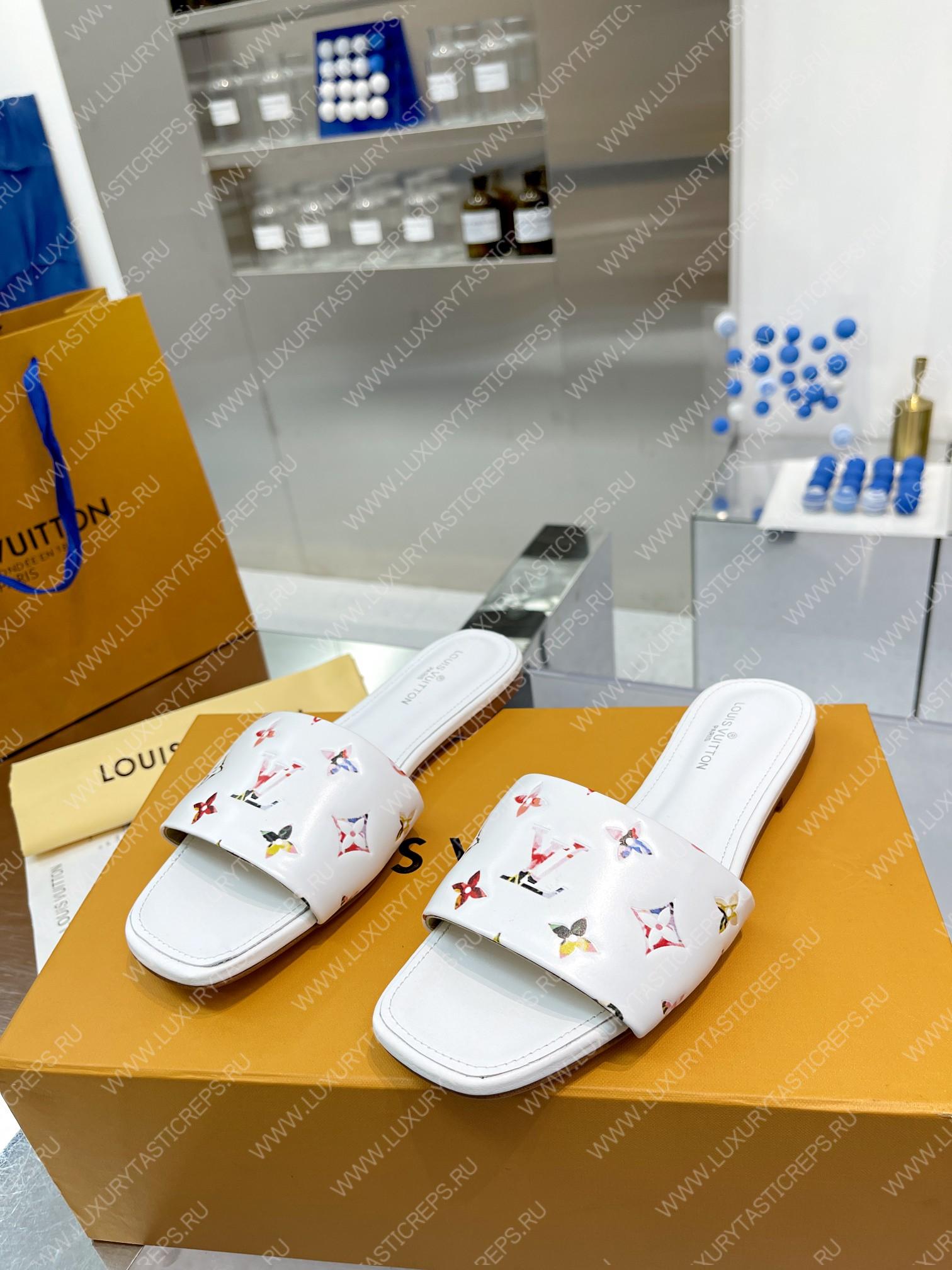 l**is V*t*n revival flat mules white 1aaor5
