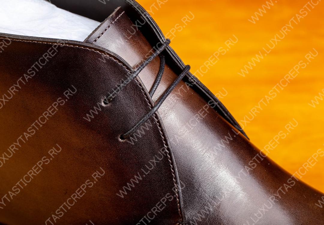 BERLUTI ALESSIO LEATHER BOOT BROWN S5838-V1
