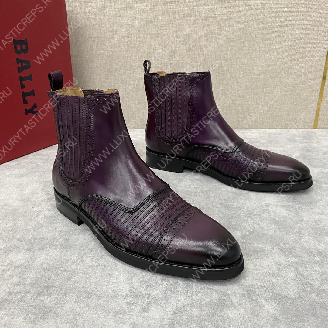 BERLUTI CURSIVE GALET SCRITTO BOOTS BURGUNDY S4077-V2