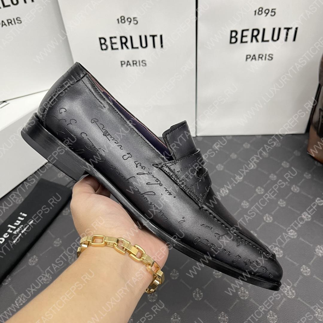 BERLUTI LOAFERS BLACK S1411-V1