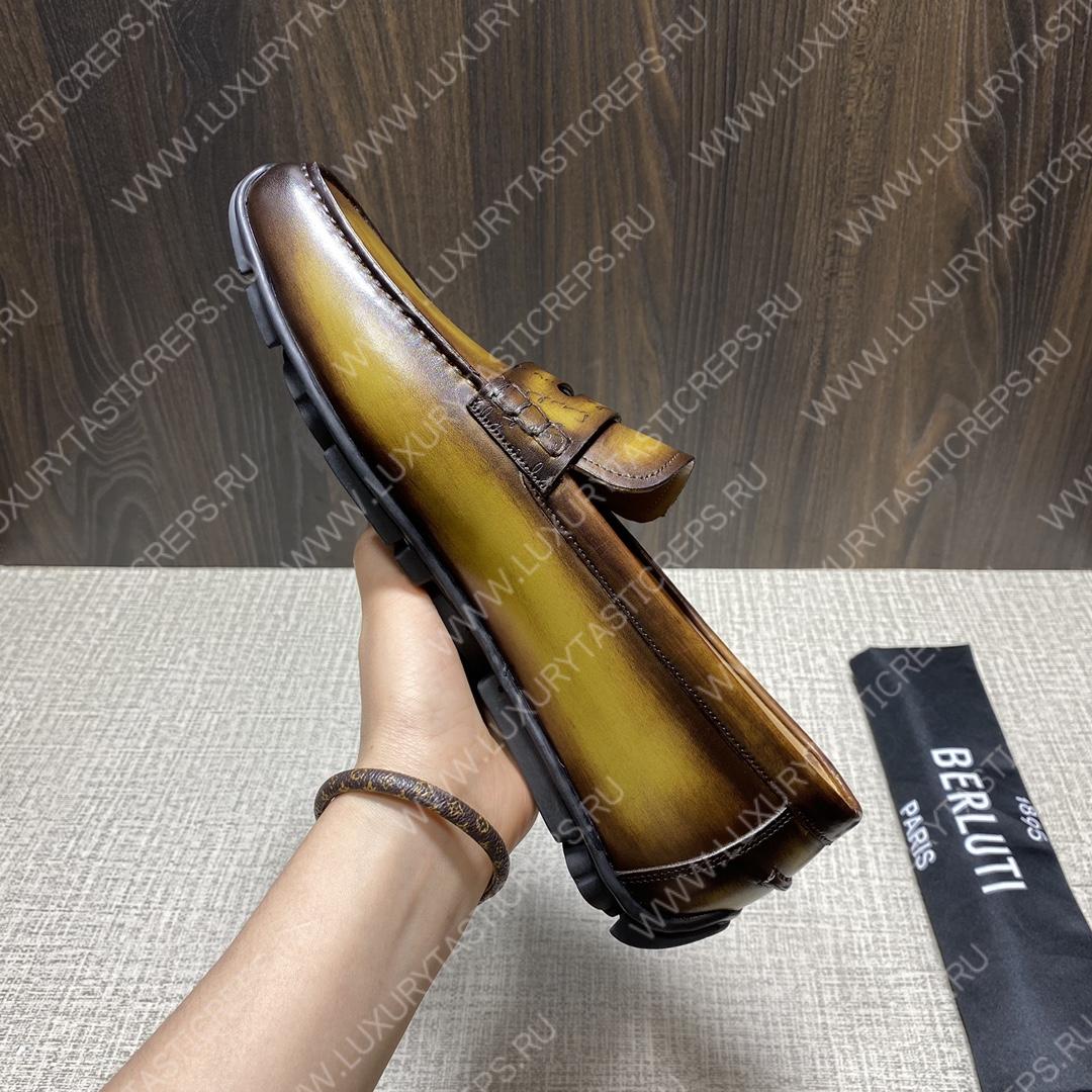 BERLUTI LORENZO DRIVE LOAFER COCOA S6066-S34