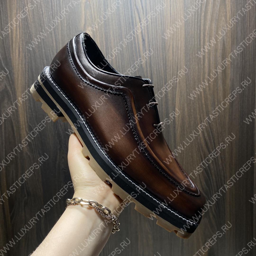 BERLUTI CLASSIC INFINI LEATHER DERBY TDM INTENSO S5592V2