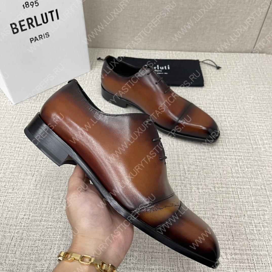 BERLUTI ALESSANDRO DEMESURE OXFORD INTENSE COCOA S5864-V2