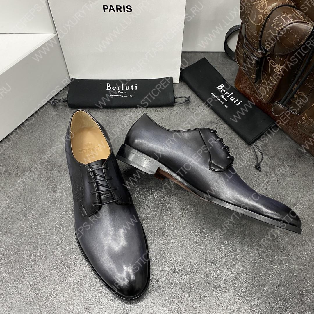 BERLUTI ALESSANDRO GALET SCRITTO BLACK S4505-V2