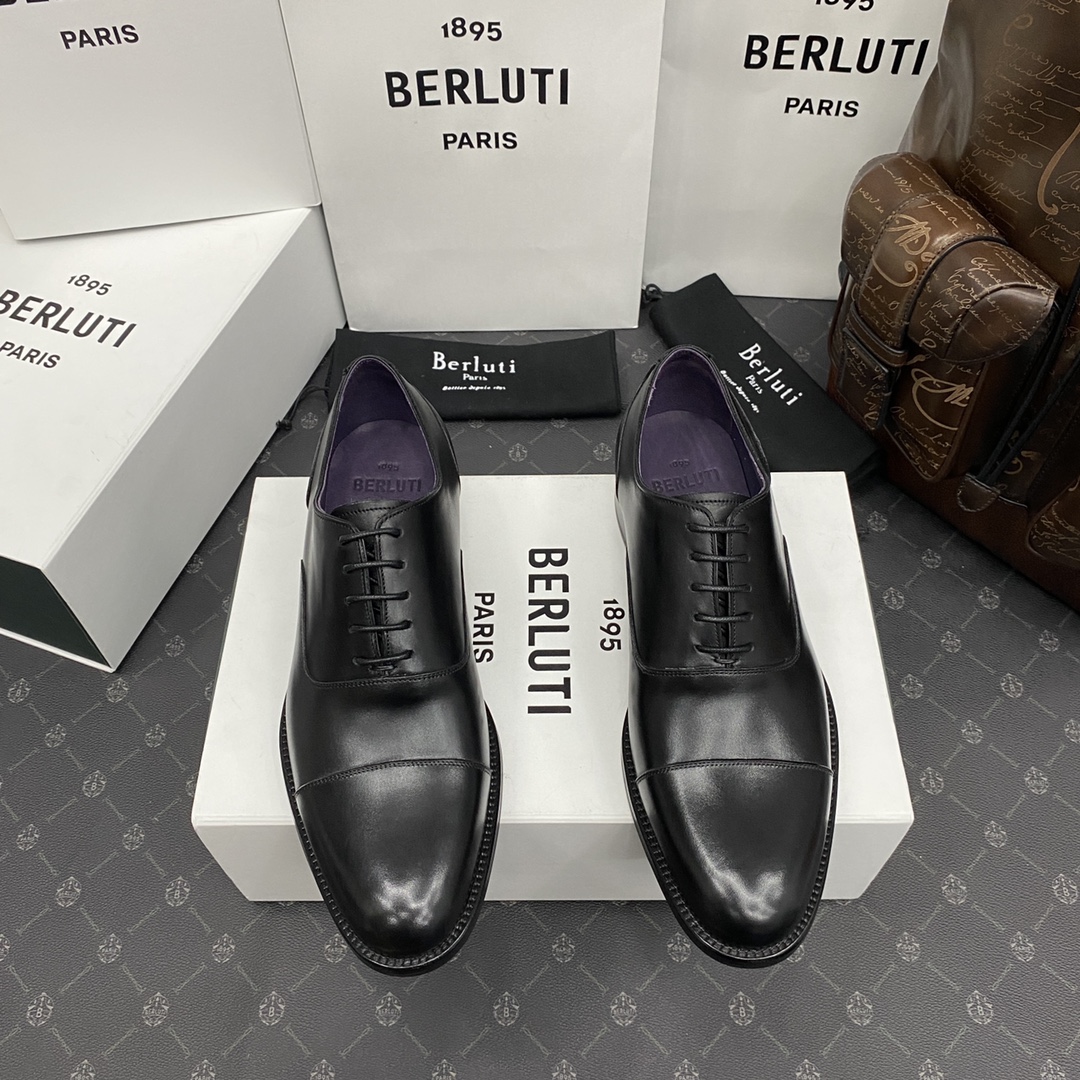 BERLUTI GASPARD GALET BLACK 76048-V1