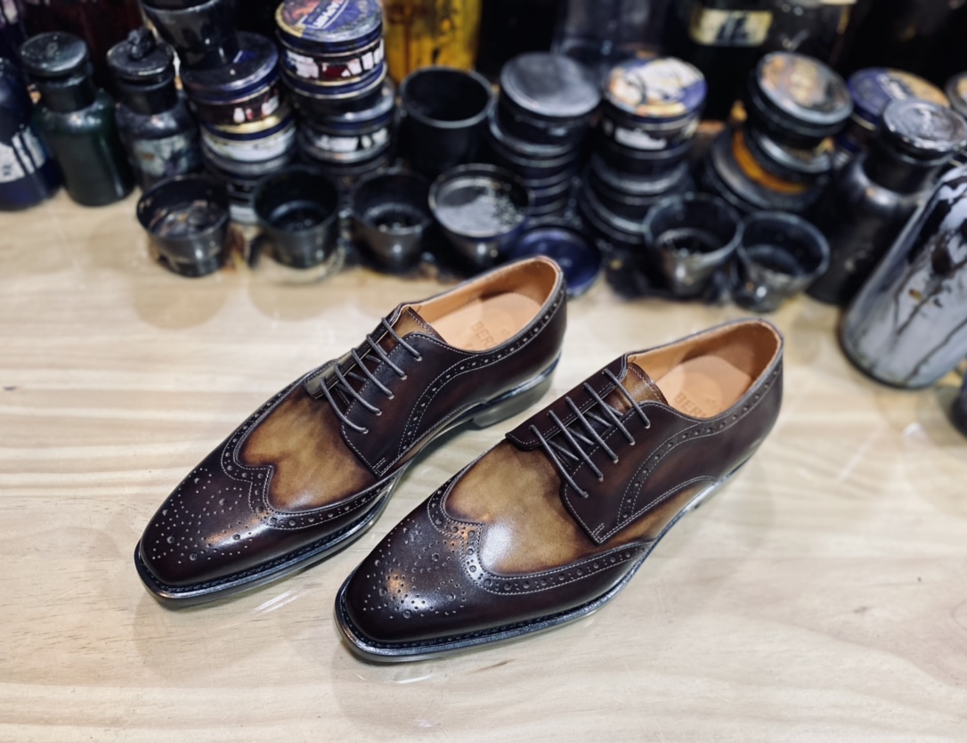 BERLUTI DEMESURE OXFORD INTENSE COCOA S5803-V1