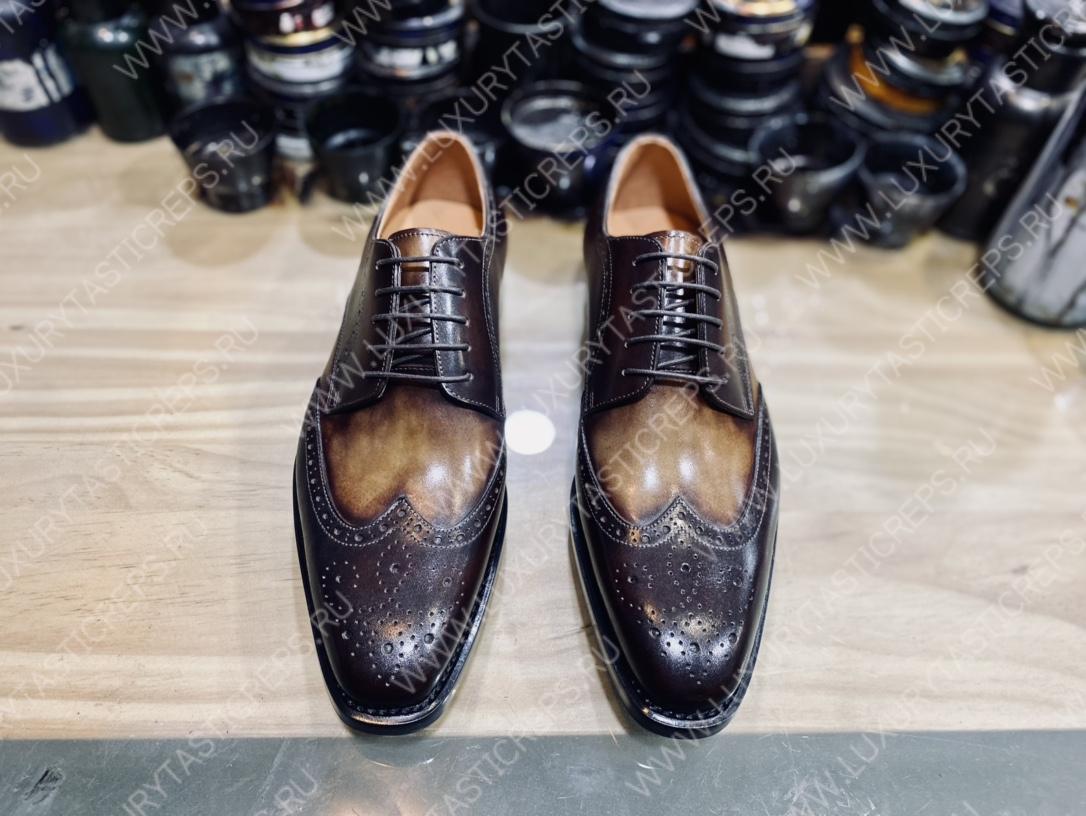 BERLUTI DEMESURE OXFORD INTENSE COCOA S5803-V1