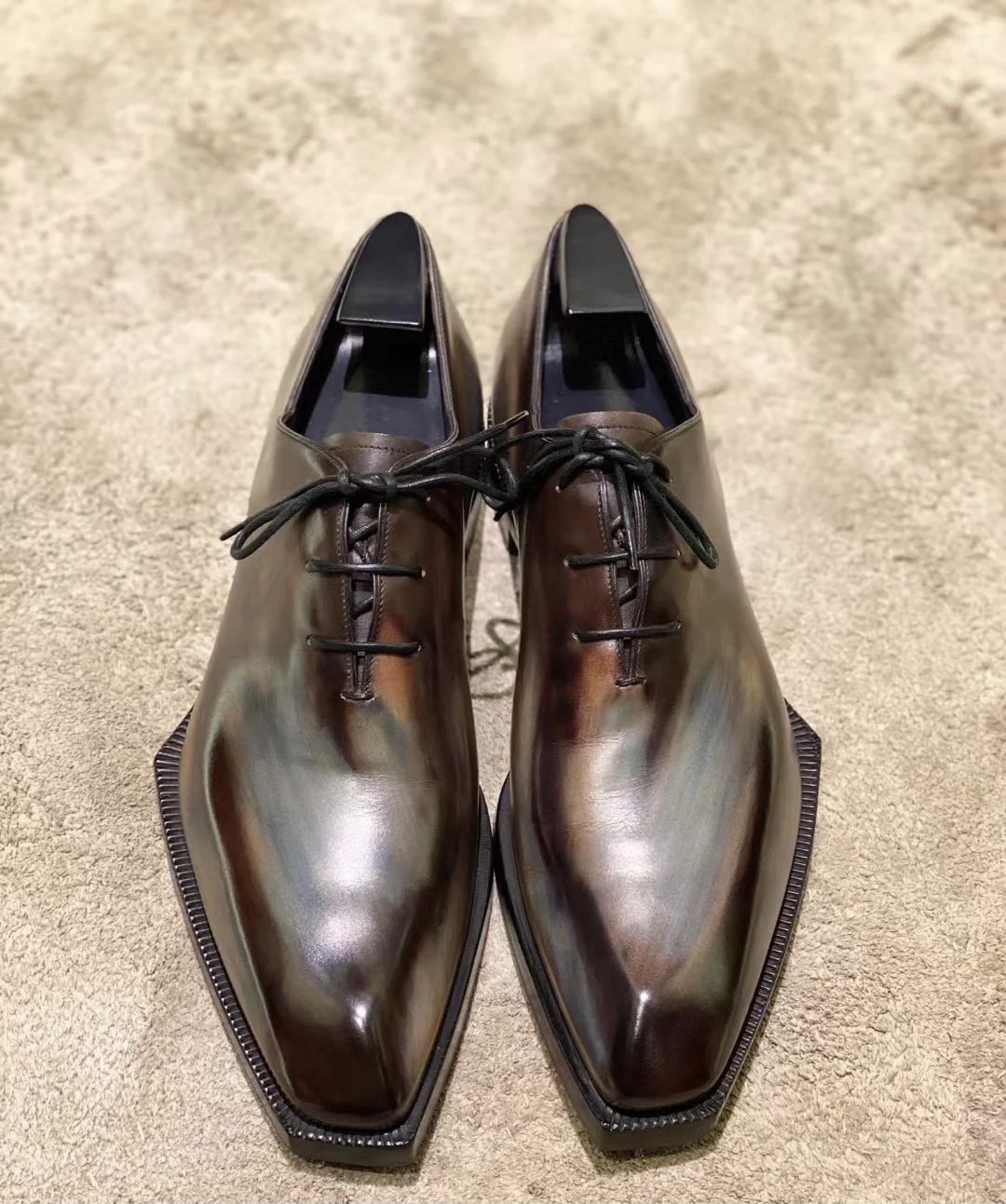 BERLUTI LORENZO STELLAR OXFORD BLACK S4342-K1
