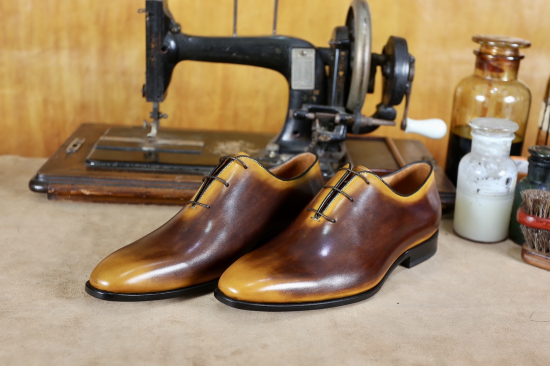 BERLUTI ALESSANDRO GALET OXFORD BROWN S4505-V2