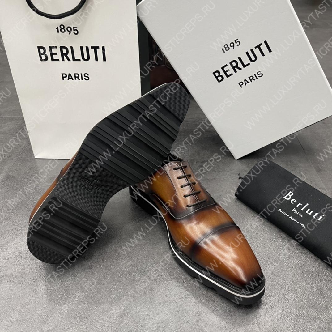 BERLUTI INFINI COUTURE OXFORD INTENSE COCOA S5704-V1