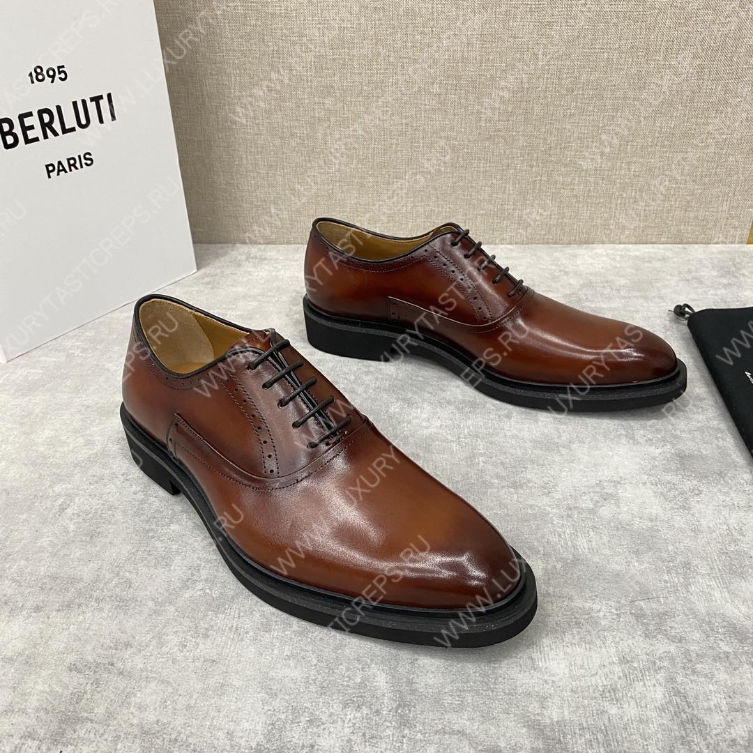 BERLUTI DEMESURE OXFORD INTENSE COCOA S5803-V1