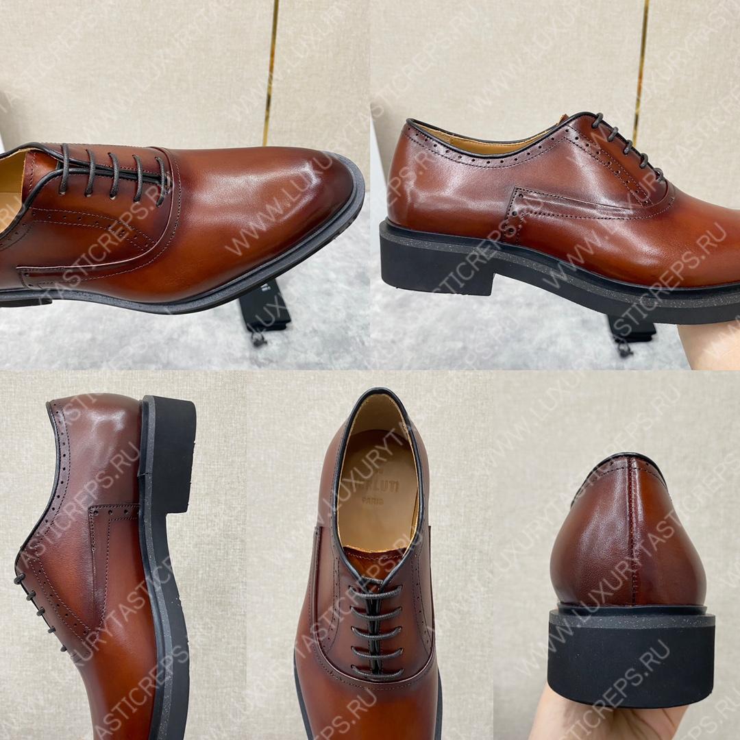 BERLUTI DEMESURE OXFORD INTENSE COCOA S5803-V1
