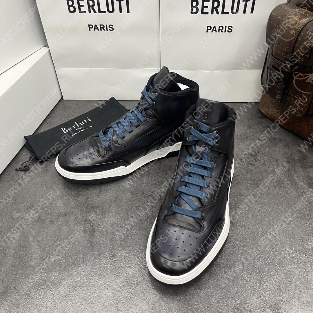 BERLUTI PLAYOFF SNEAKER BLACK GREY S5798-V1