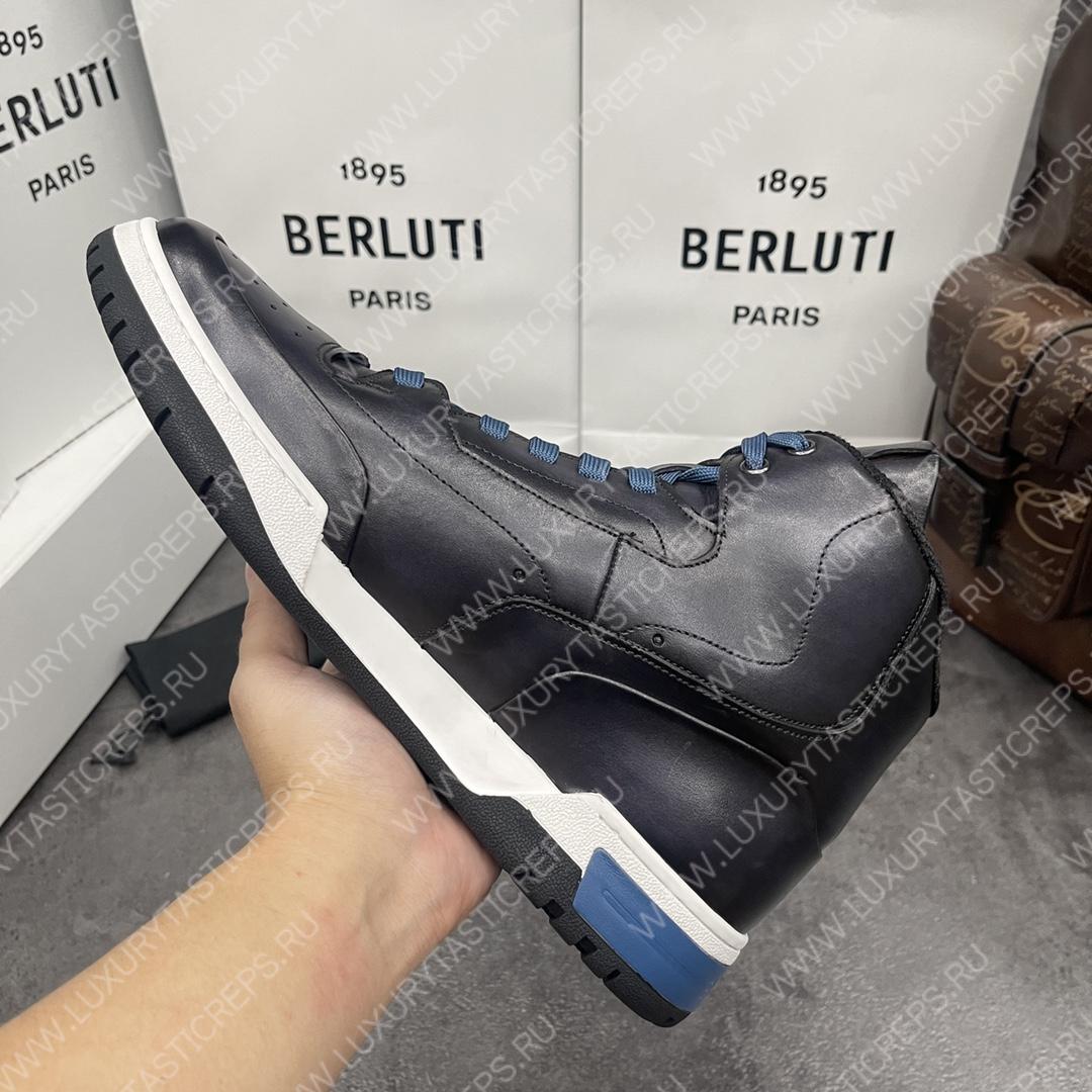 BERLUTI PLAYOFF SNEAKER BLACK GREY S5798-V1