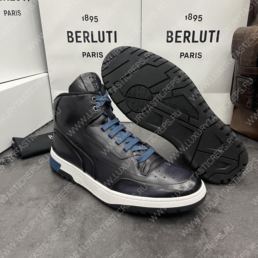 BERLUTI PLAYOFF SNEAKER BLACK GREY S5798-V1